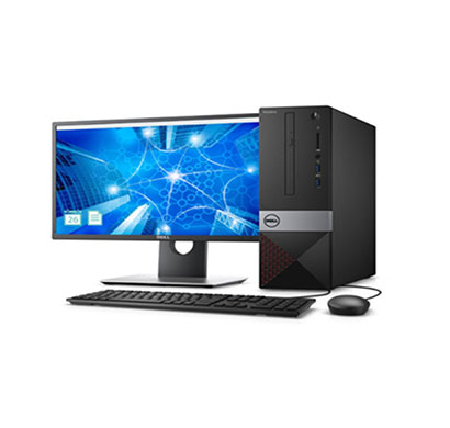 dell vostro 3470 desktop pc (intel core i3/ 9 th gen/ 4gb ram/ 1tb hdd/ no dvd/windows 10 home, ms office 2019/ 18.5 inch screen/ wired keyboard mouse) black